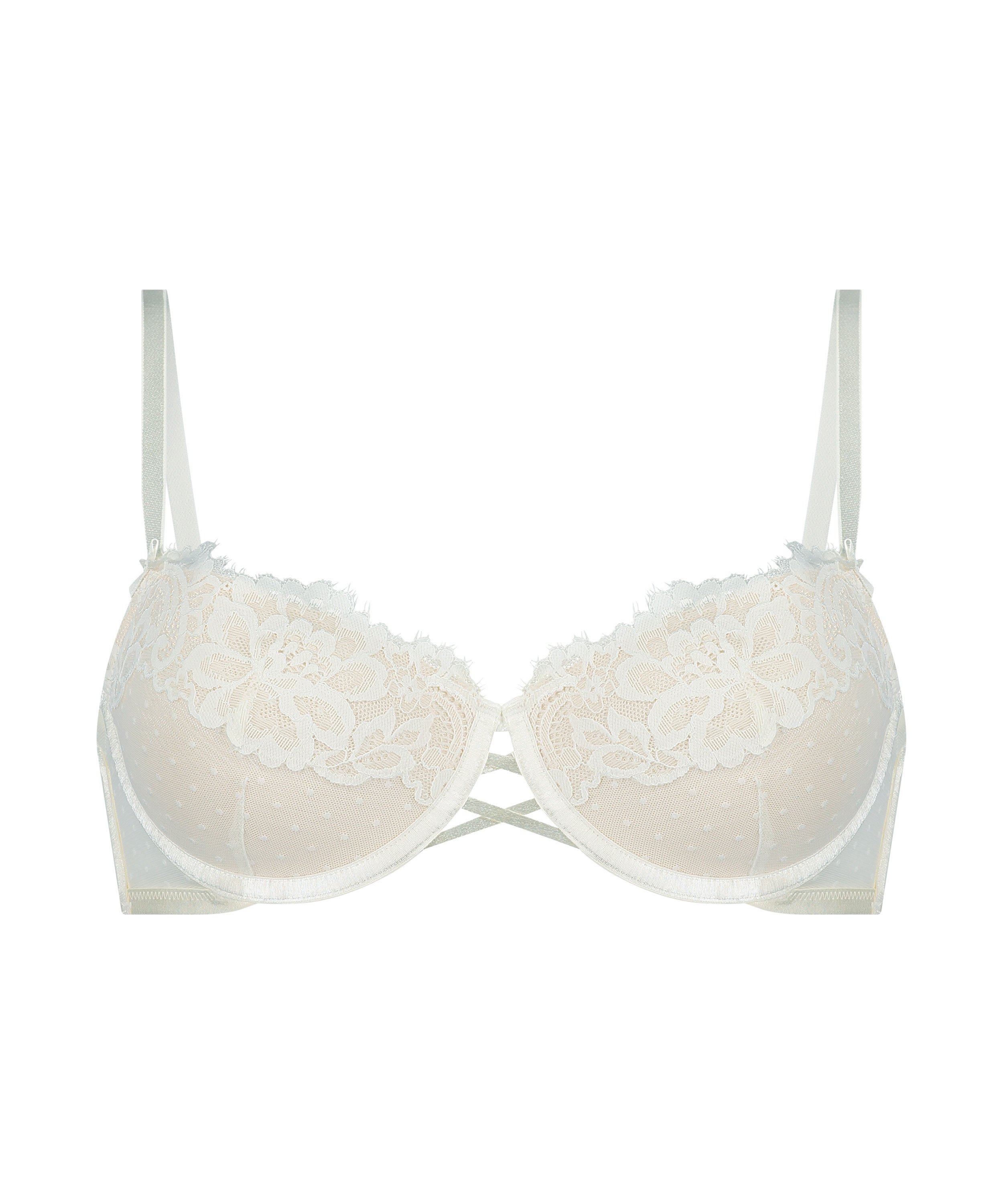 Harmony Padded Underwired Bra, White, main