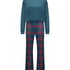 Pyjamaset with Bag, Blue