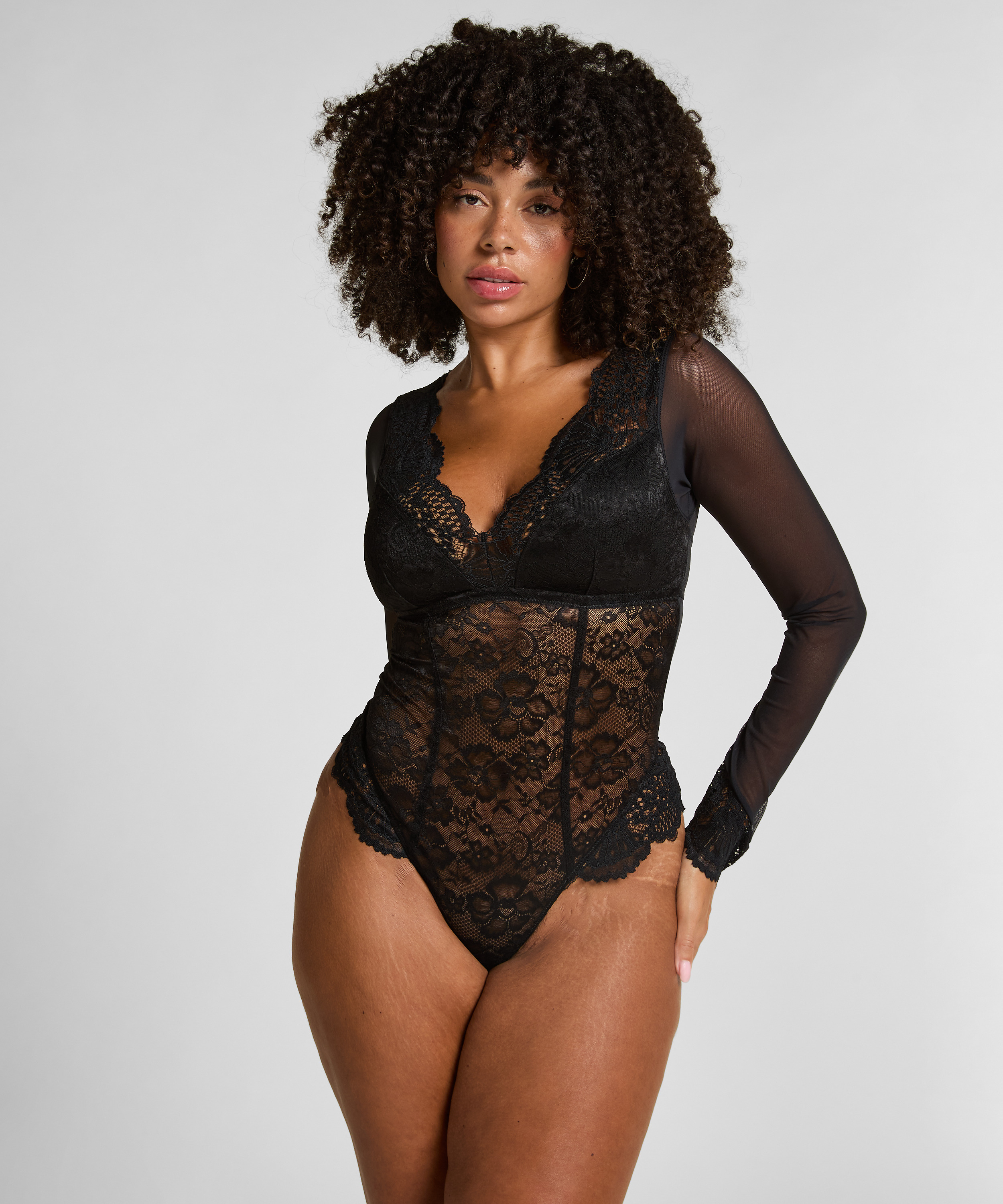 Essie Longsleeved Body, Black, main