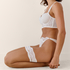 Stay Ups 15 Denier Lace, White
