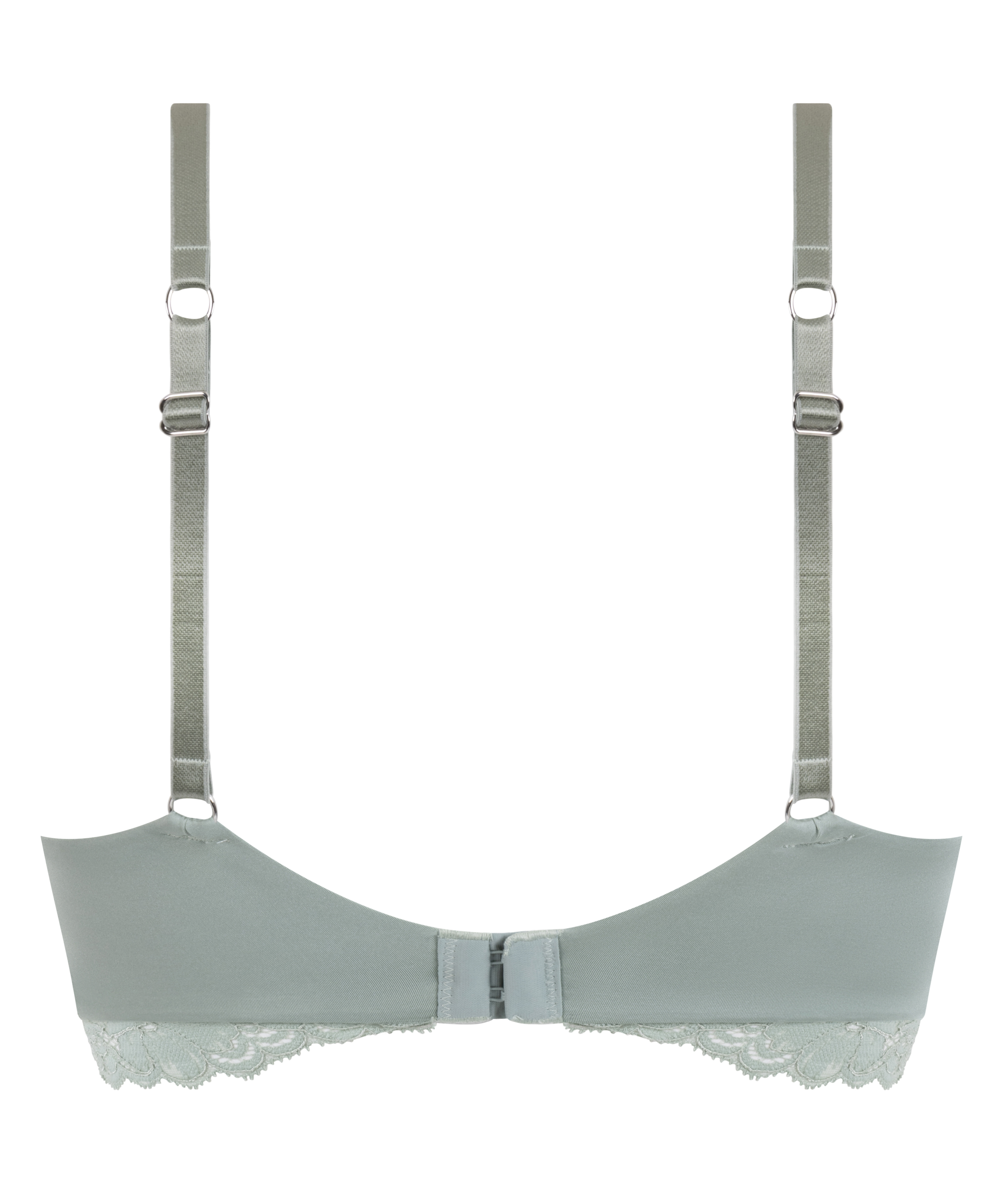 Andrea Padded Non-Wired Bra, Green, main