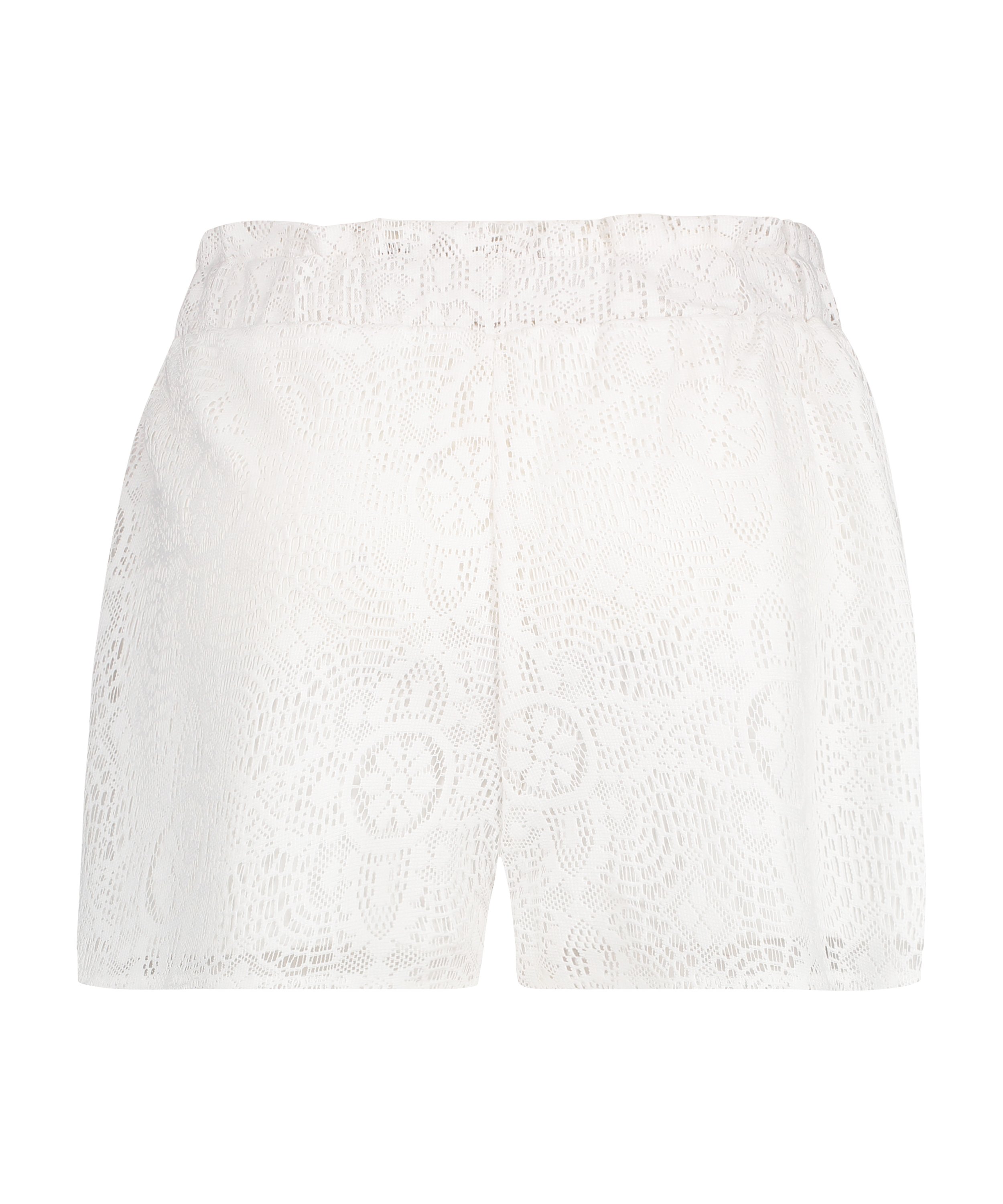 Lace shorts, White, main