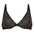 Tara Leopard Non-Padded Underwired Bra, Black