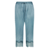 Silk capri pants, Blue