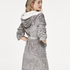 Fleece Bathrobe, Gray