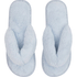 Fake Fur Slippers, Blue