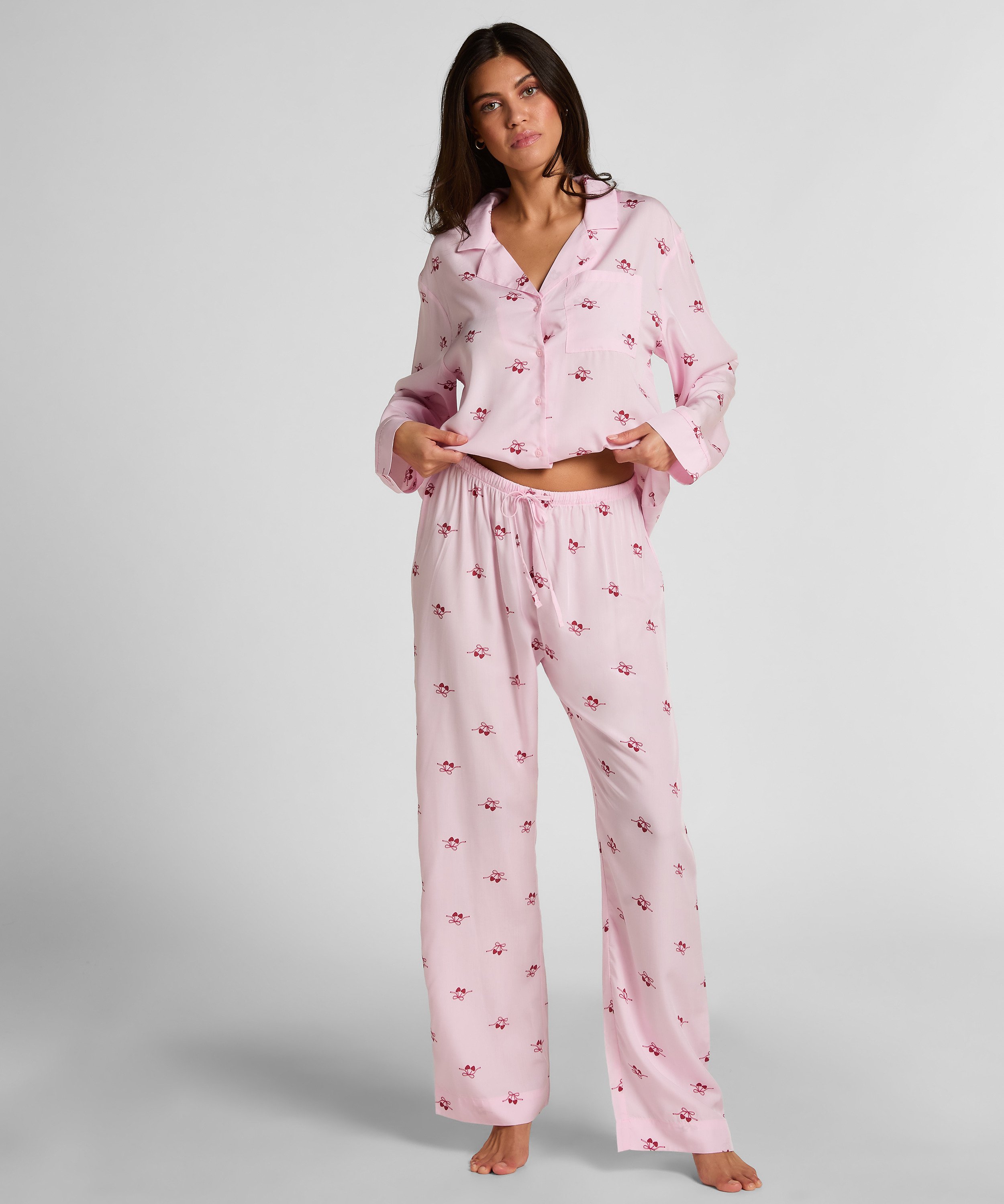 Pant Woven Cherry, Pink, main