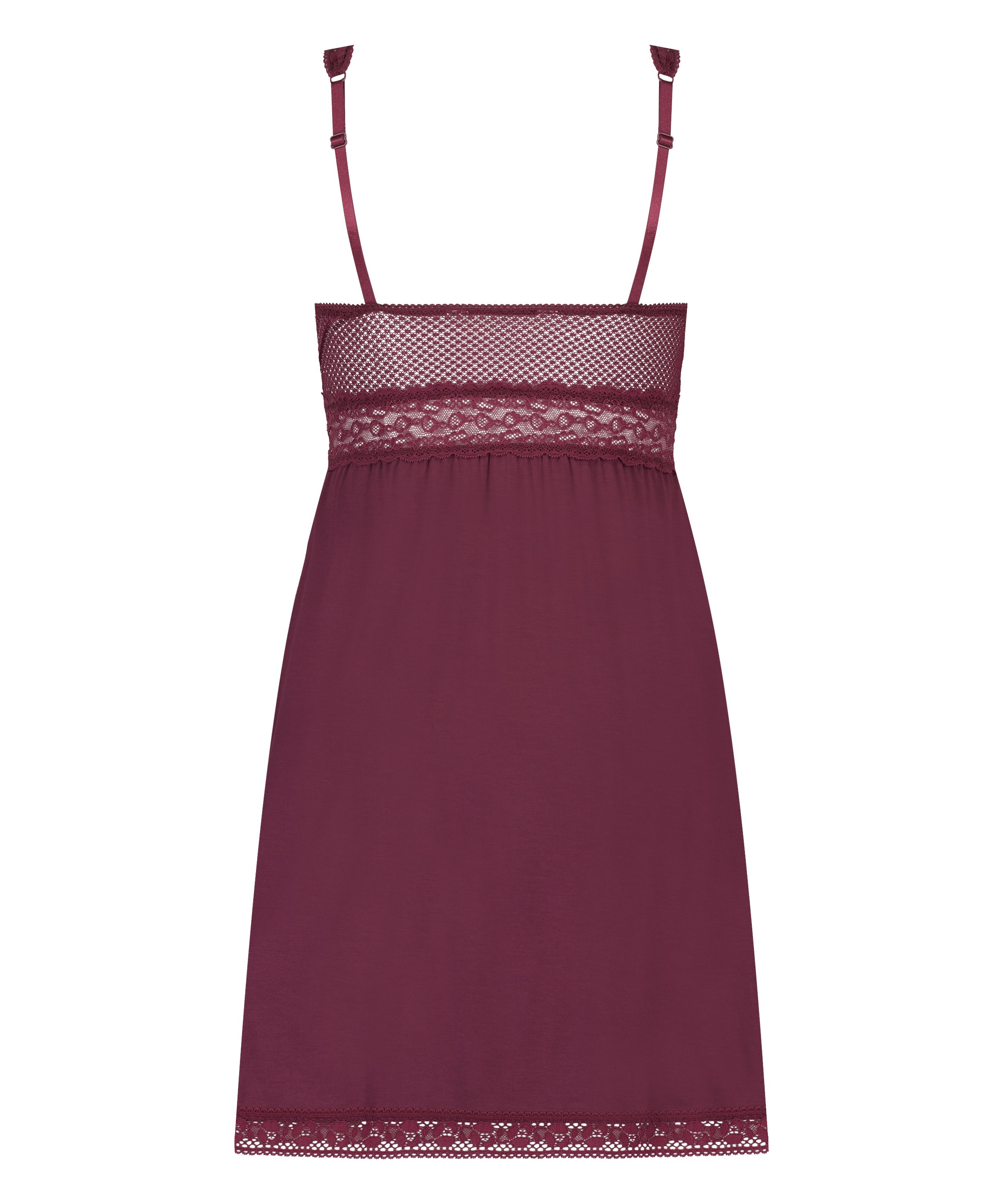 Grafic jersey lace slip dress, Purple, main