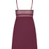 Grafic jersey lace slip dress, Purple