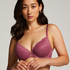 Bliss Padded Underwired Bra, Purple