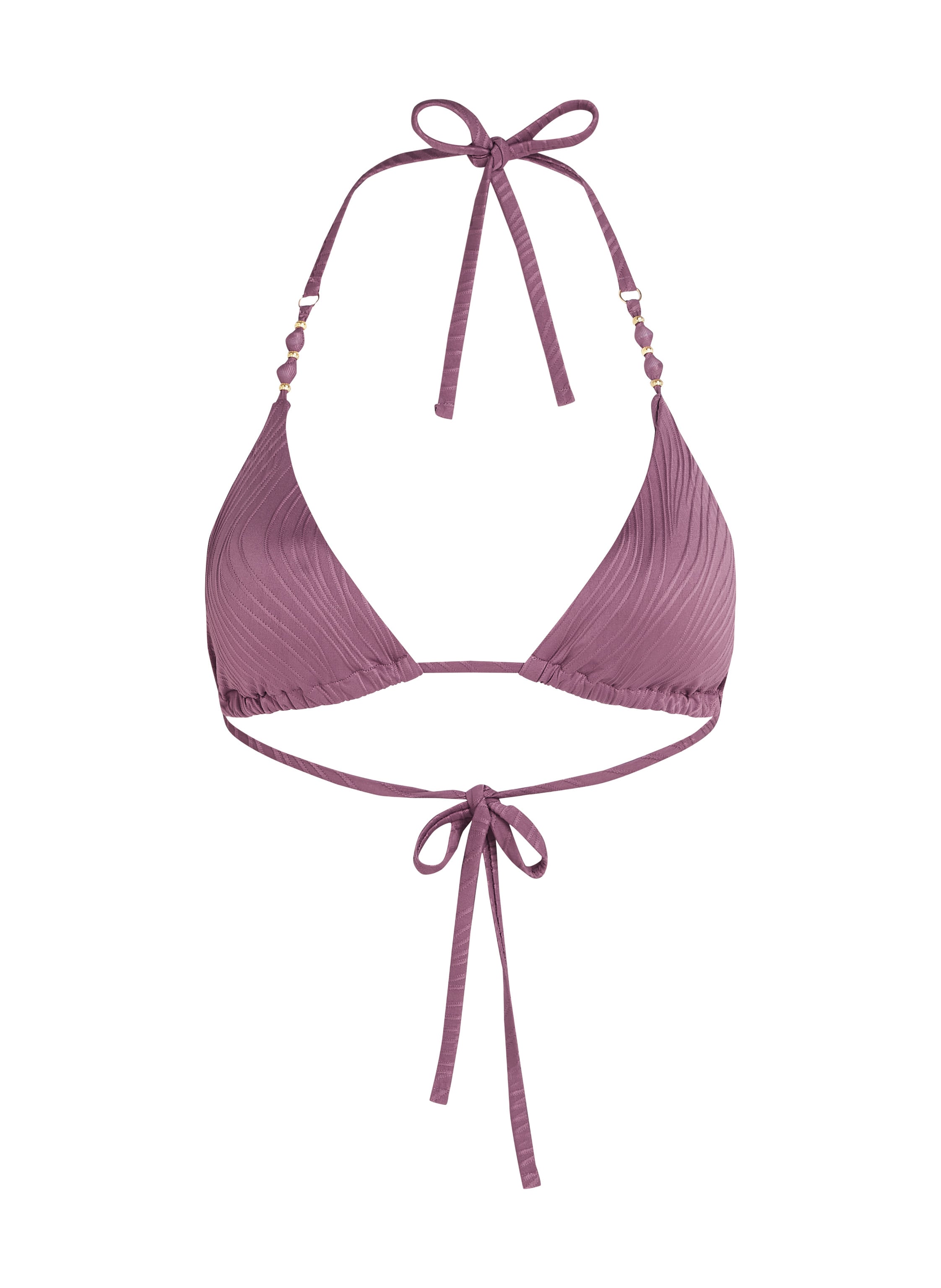 Cozumel Triangle Bikini Top, Purple, main