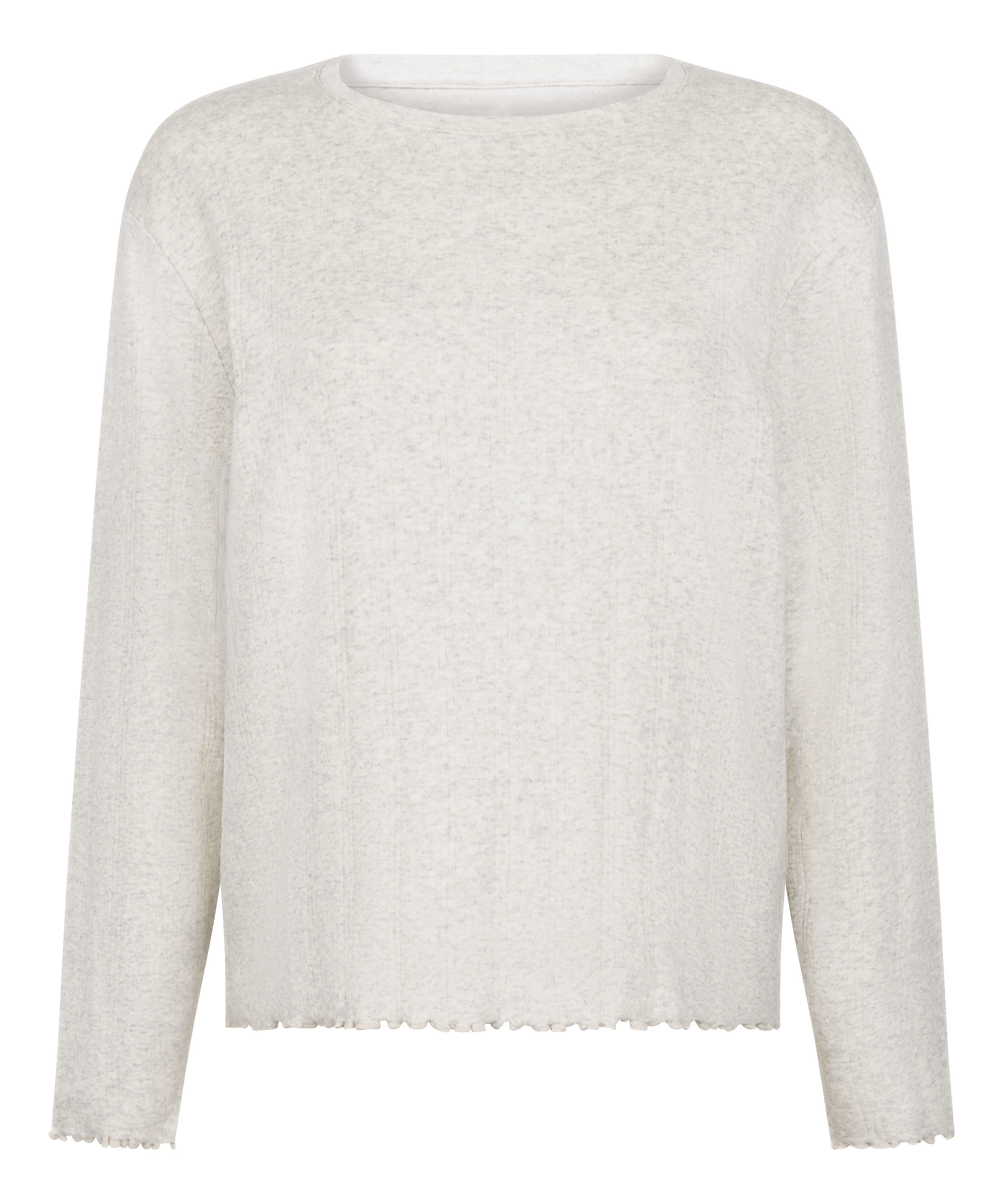 Pyjama Top Loose Pointelle, Gray, main