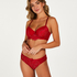 Harriet Padded Longline Underwired Bra, Red