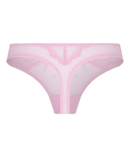 Highleg Thong Camellia, Pink