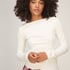 Boatneck Top, White