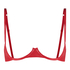 Wilde Cup-less Non-Padded Underwired Bra, Red
