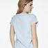Chest Print SS Top, Blue