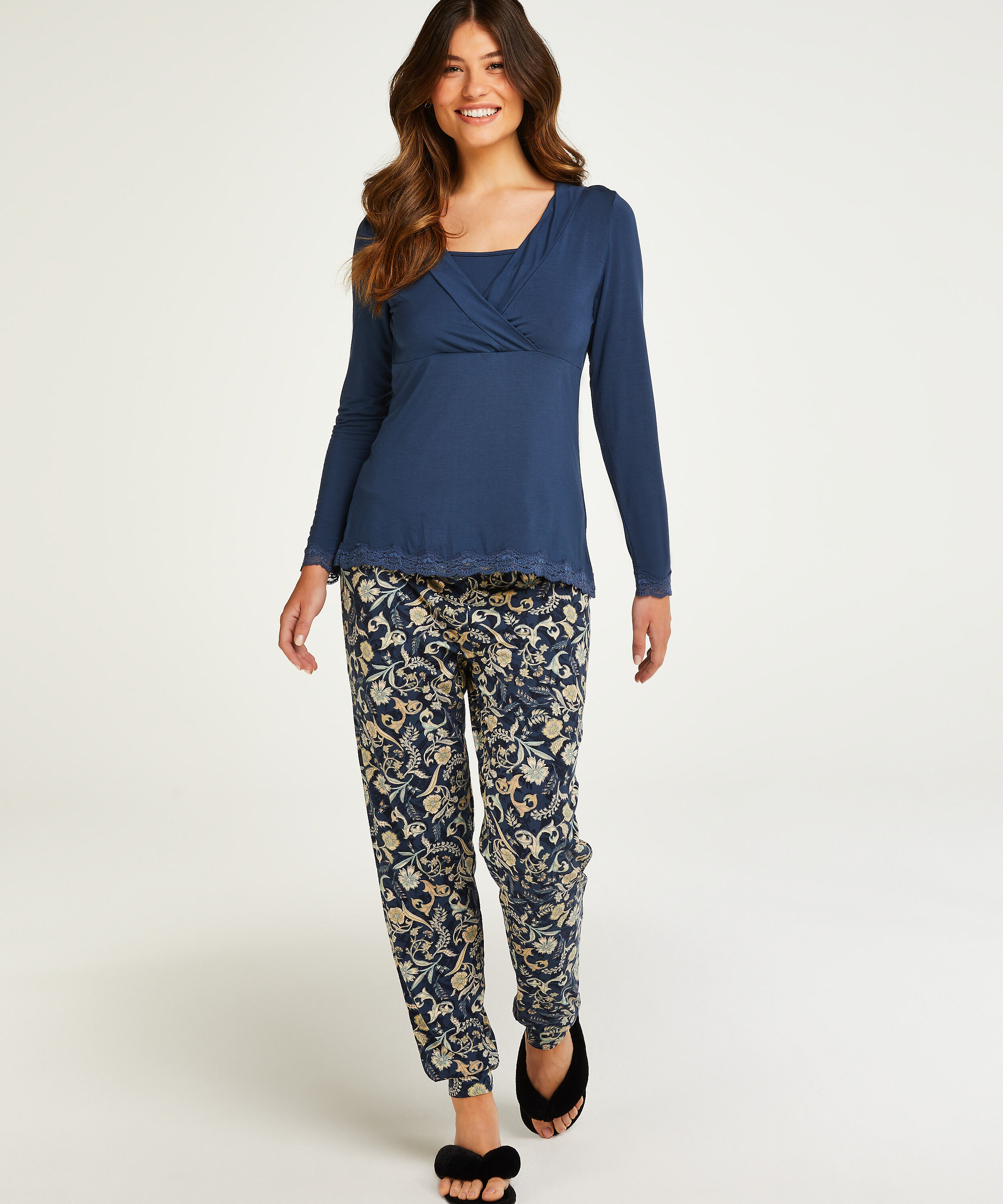 Nursing pyjama set, Blue