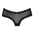 V-shaped Brazilian knickers mesh, Black