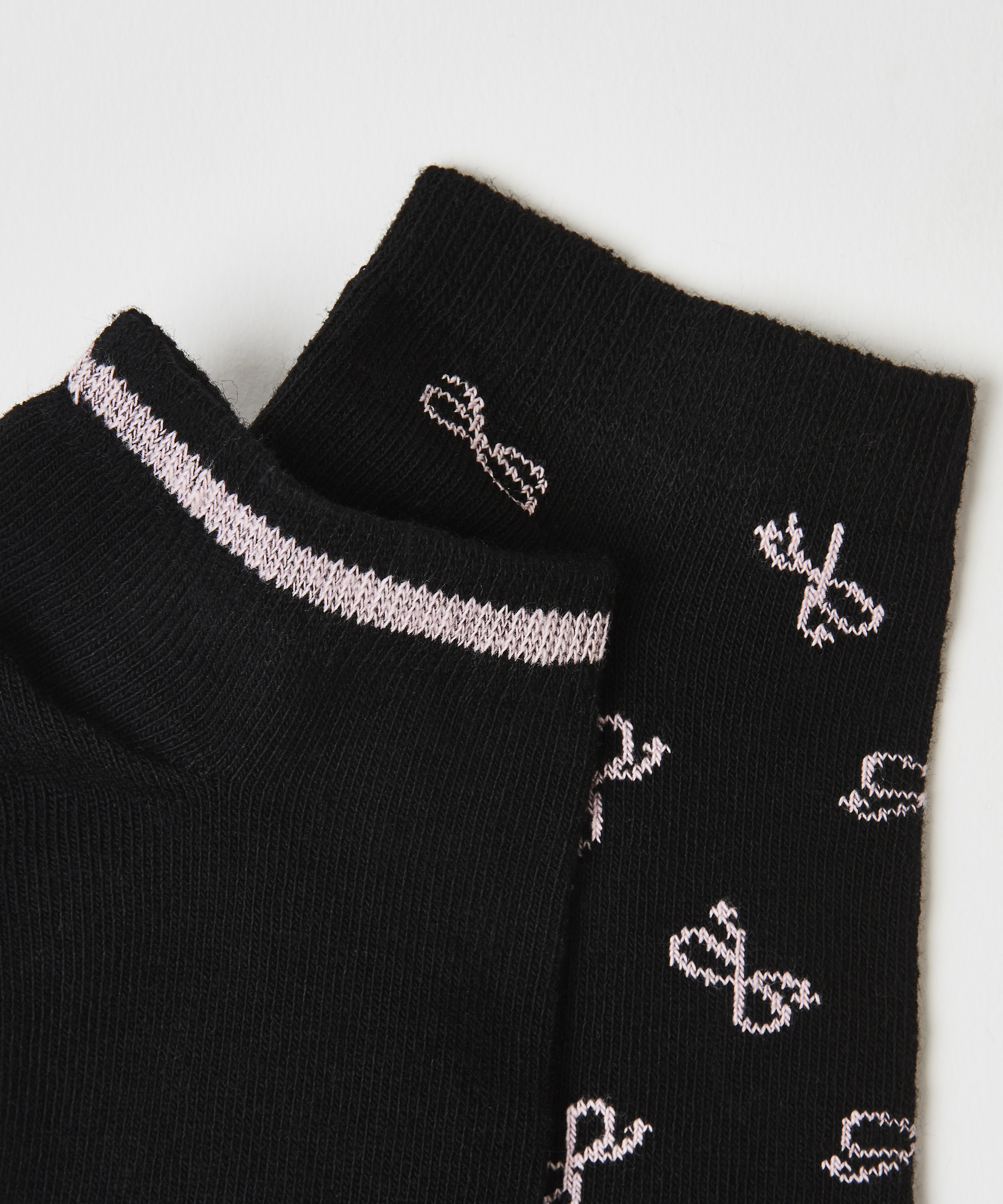 2-Pack Cotton Trainer Liners, Black, main