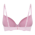 Plunge Padded Underwired Bra, Pink