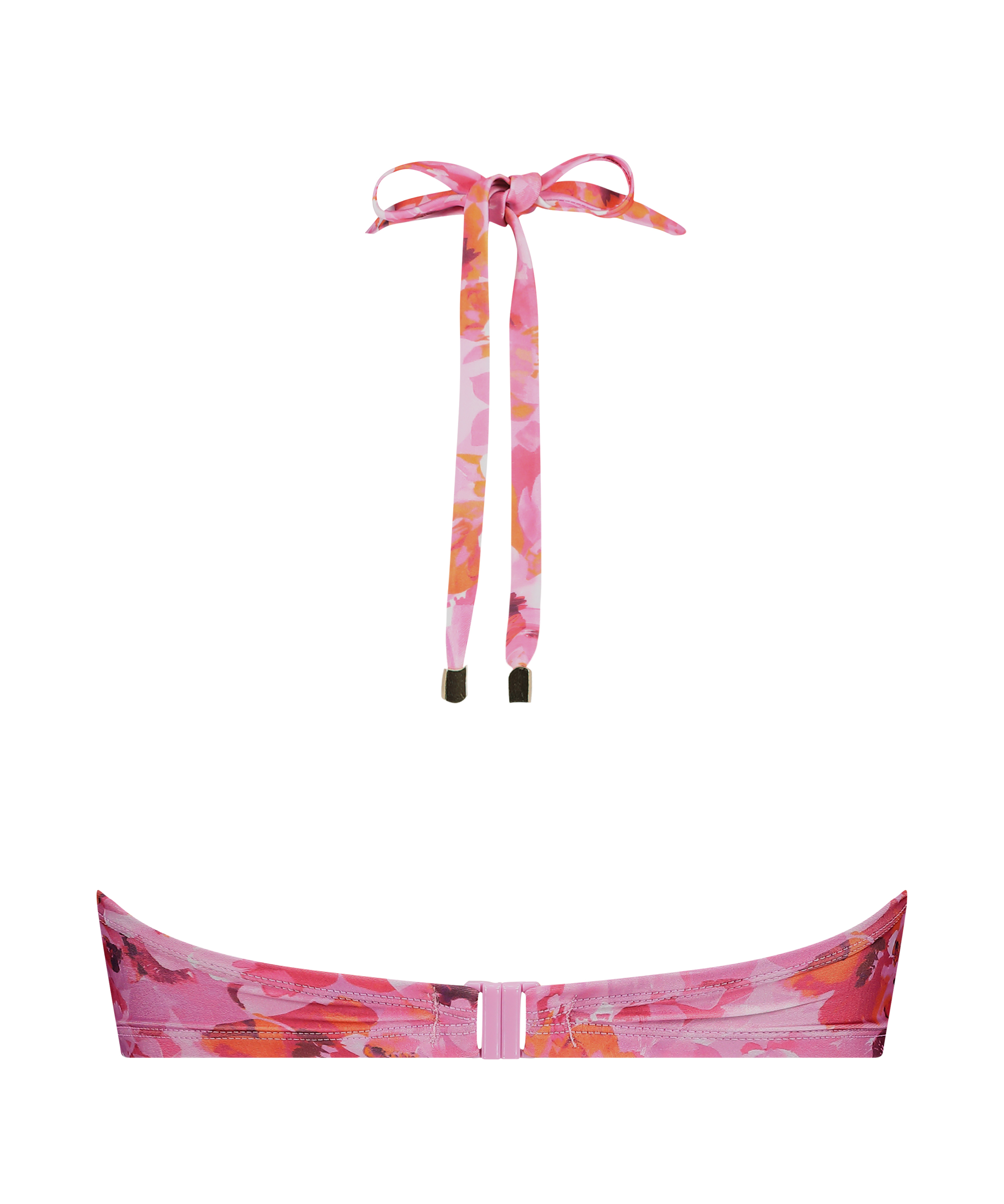Floral Push-Up Bikini Top, Pink, main