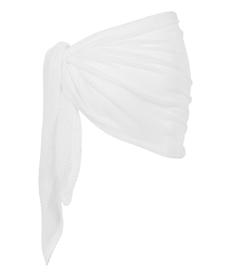 Beach Knit Pareo, White