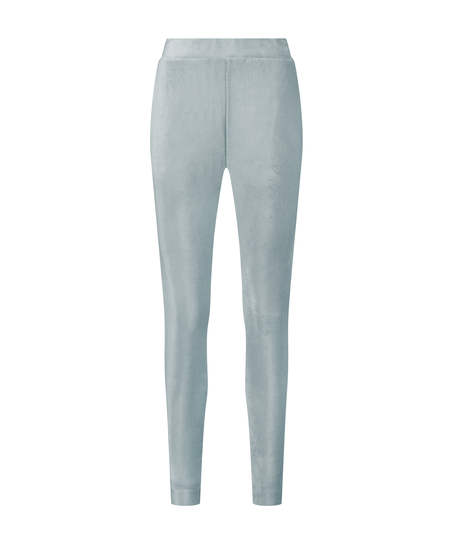 Velour rib jogging bottoms, Blue