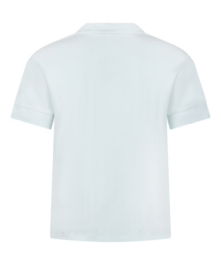 Essential Jersey Short-Sleeved Jacket, Blue