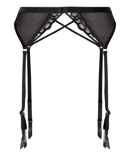Sabrina Suspender Belt, Black