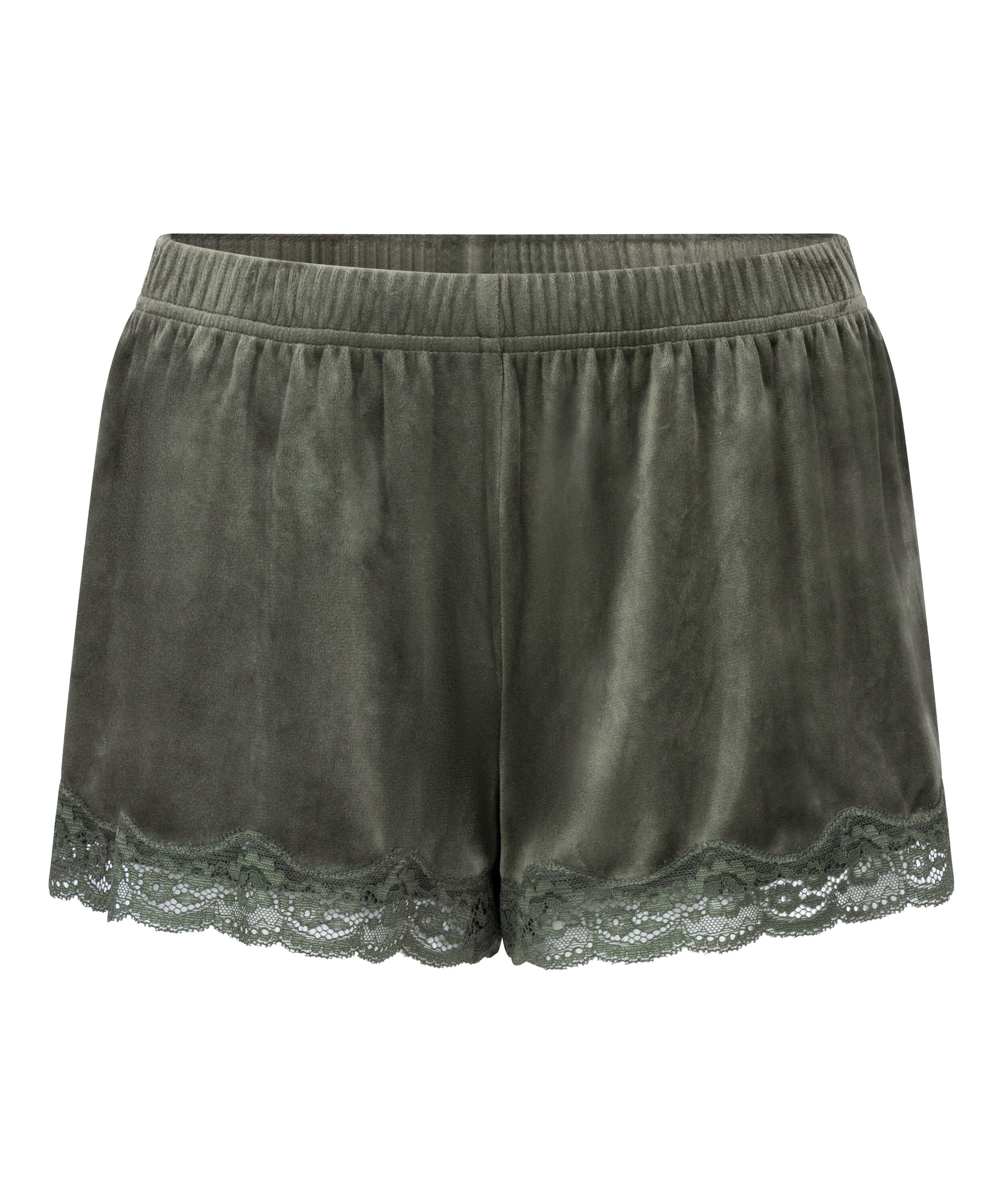 Short Velours Lace, Green