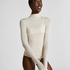 super soft Turtleneck shirt with Cashmere, White