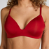 Mona padded non-underwired bra, Red