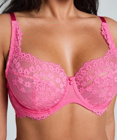 Daisy Non-Padded Underwired Bra, Pink