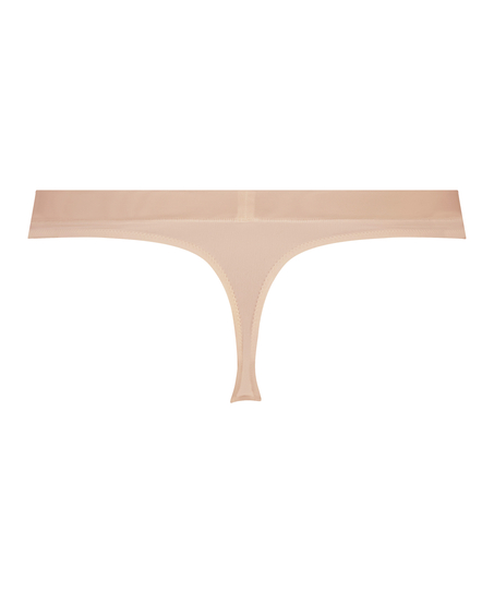 Mesh thong, Beige