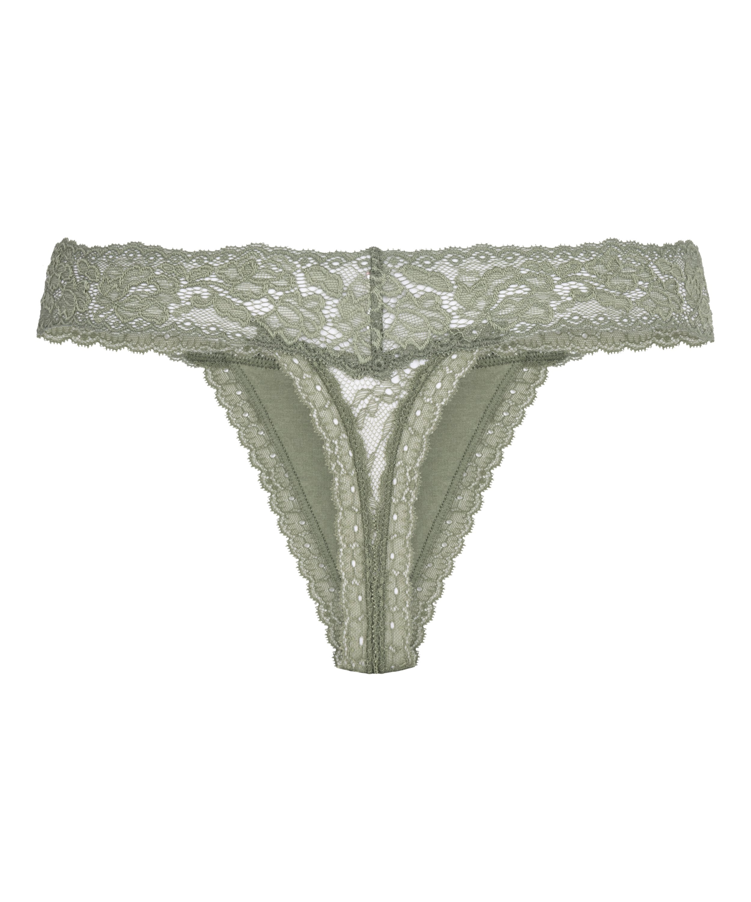 Madison Extra Low Thong, Green, main