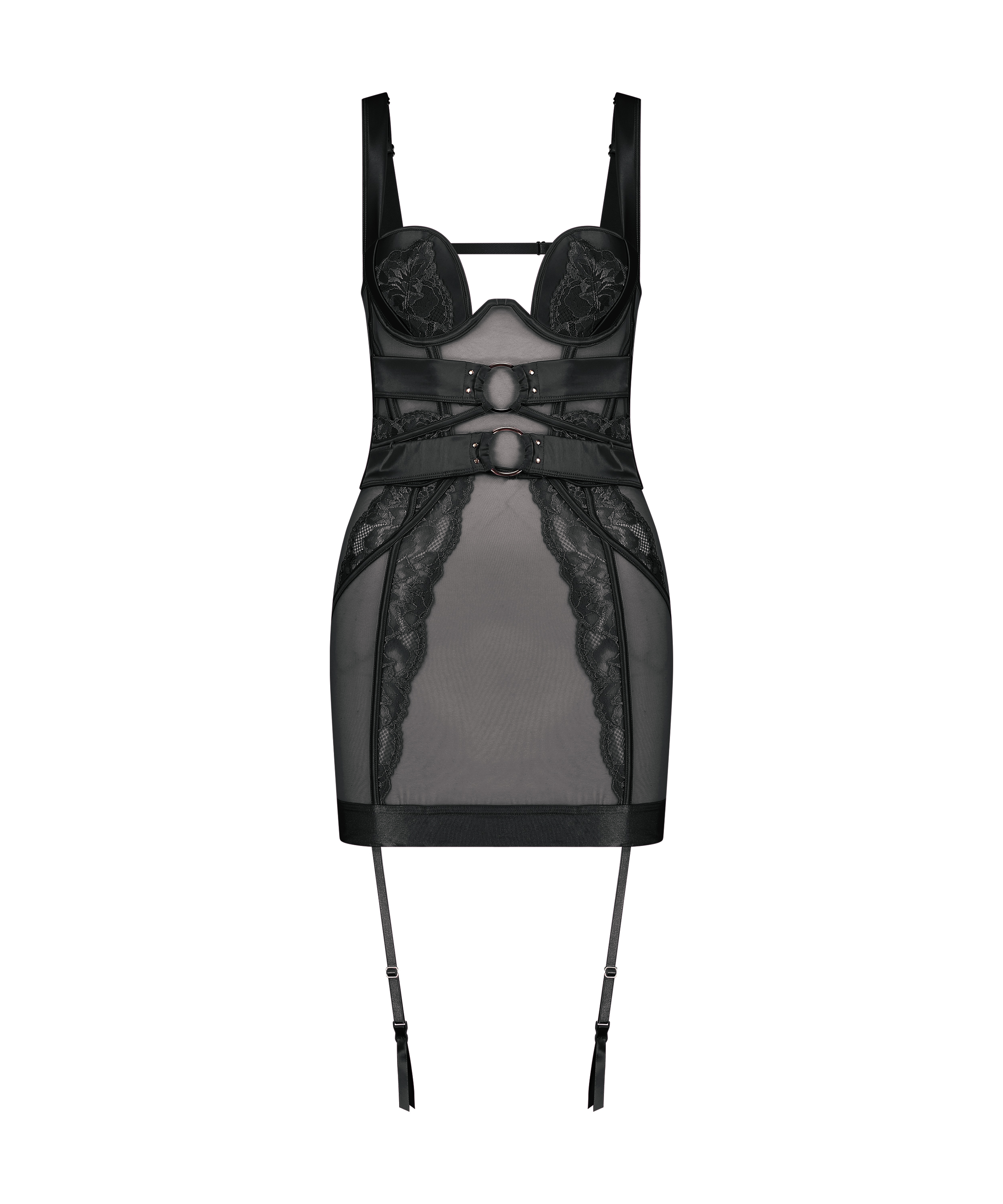 Elsa Slip Dress, Black, main