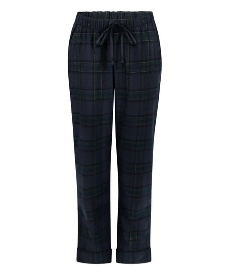 Flannel Pyjama Pants, Blue