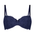 Marine Padded Underwired Bra, Blue