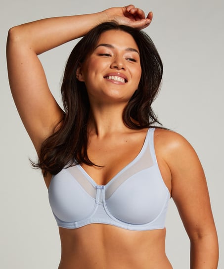 Nina Non-Padded Underwired Minimizer Bra, Blue