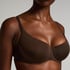Smooth Padded Underwired Bra, Brown