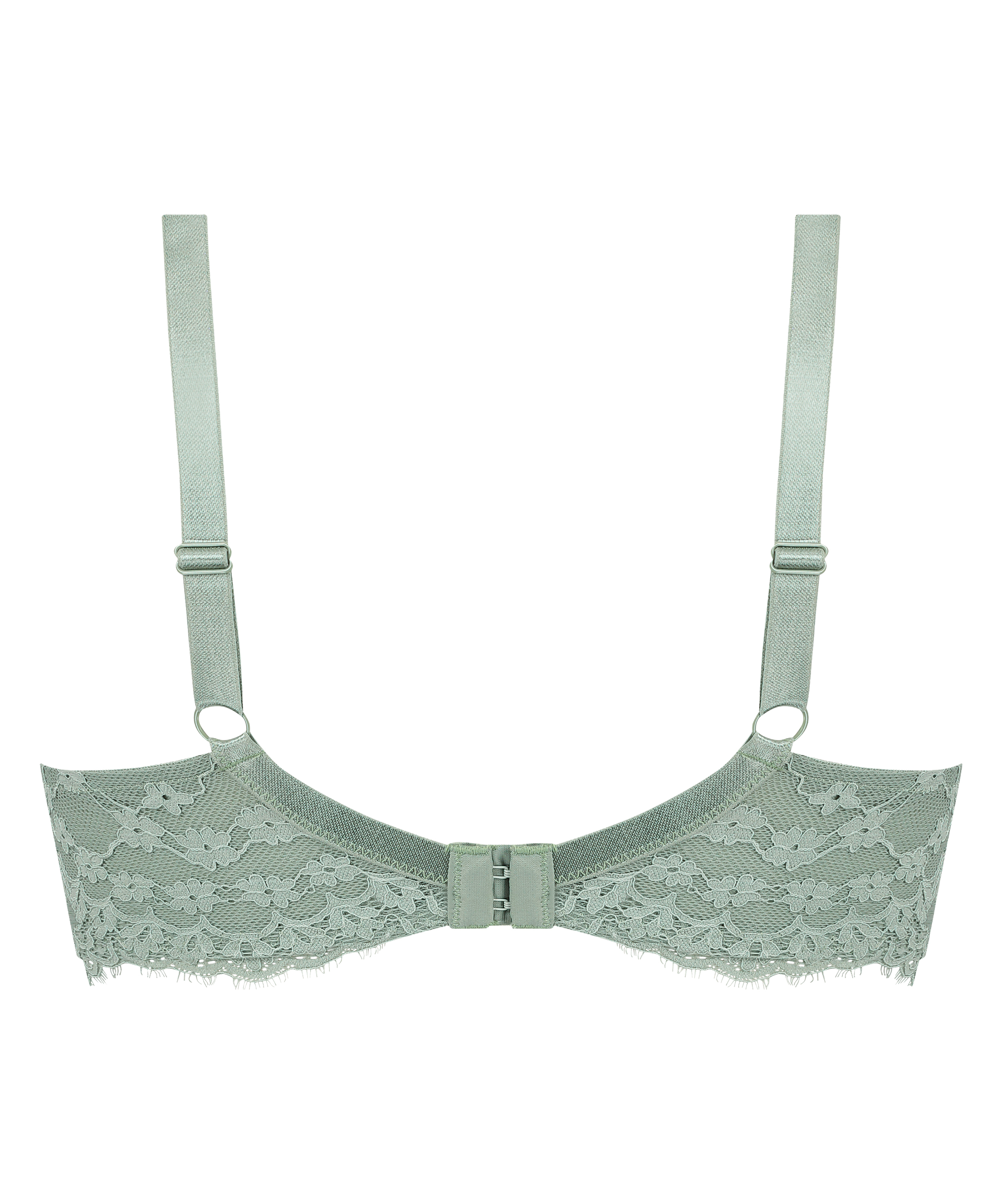 Daisy Non-Padded Underwired Bra, Green, main