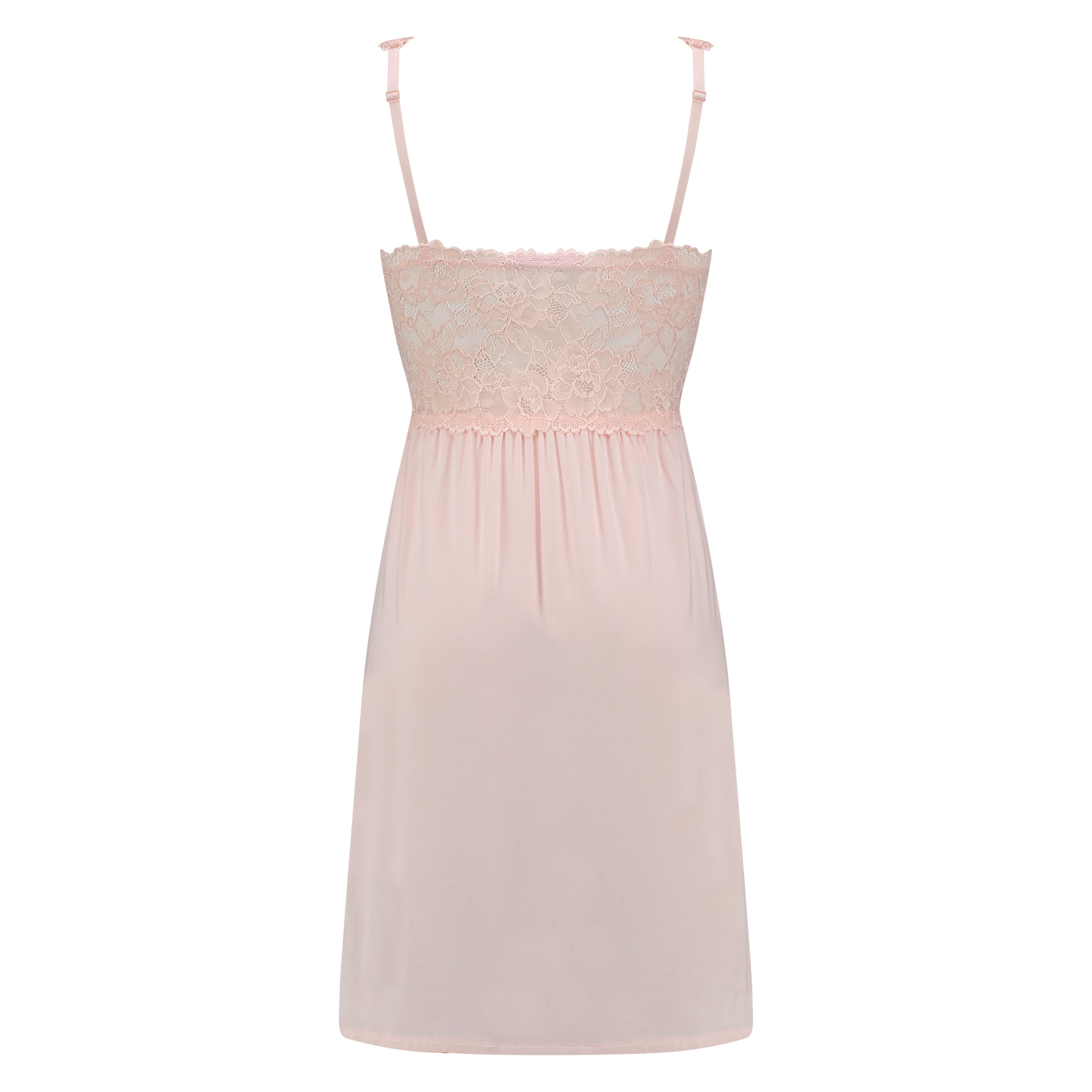 Modal Lace Slip Dress, Pink, main