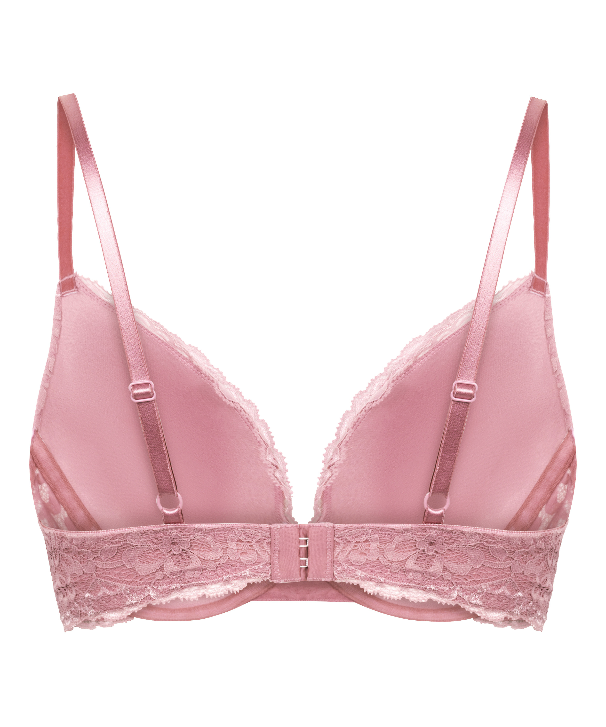 Marine Padded Push-Up Underwired Bra, Pink, main