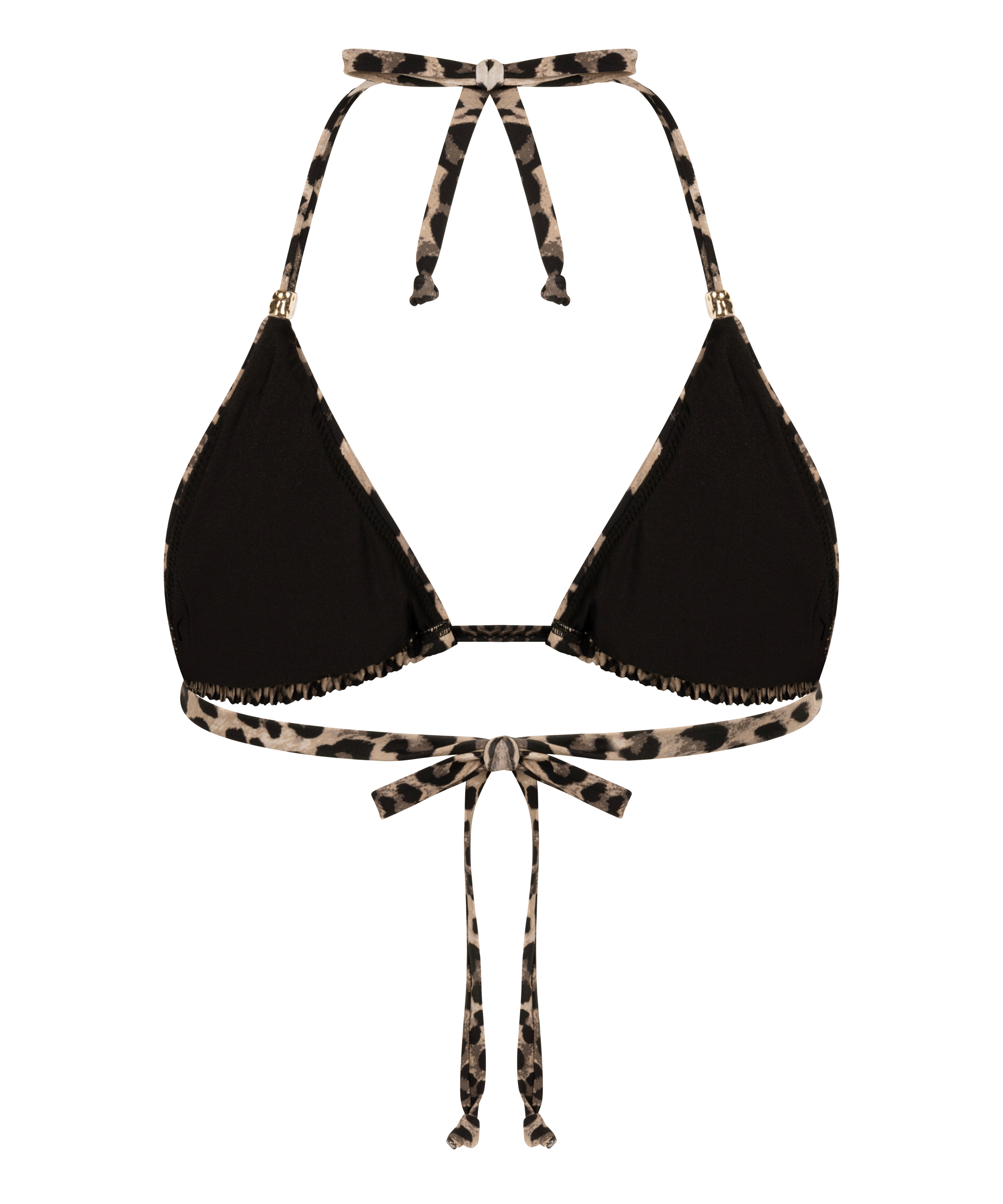 Animalia Triangle Bikini Top, Brown, main