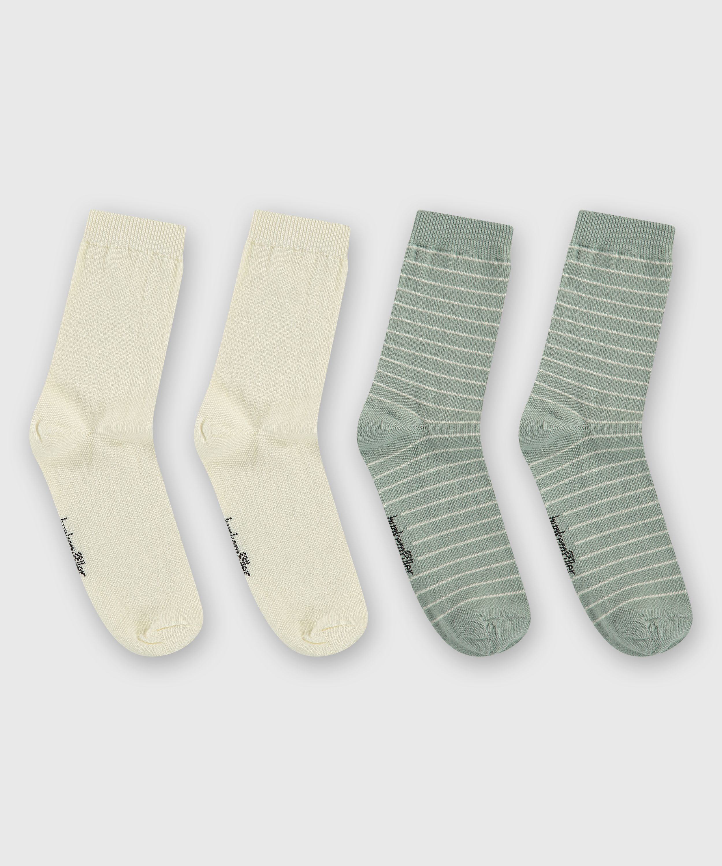 2 pairs of socks, Green, main
