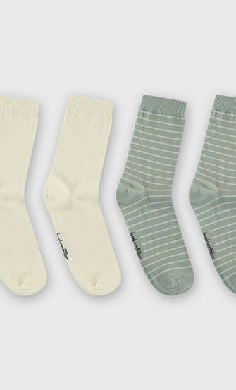 2 pairs of socks, Green