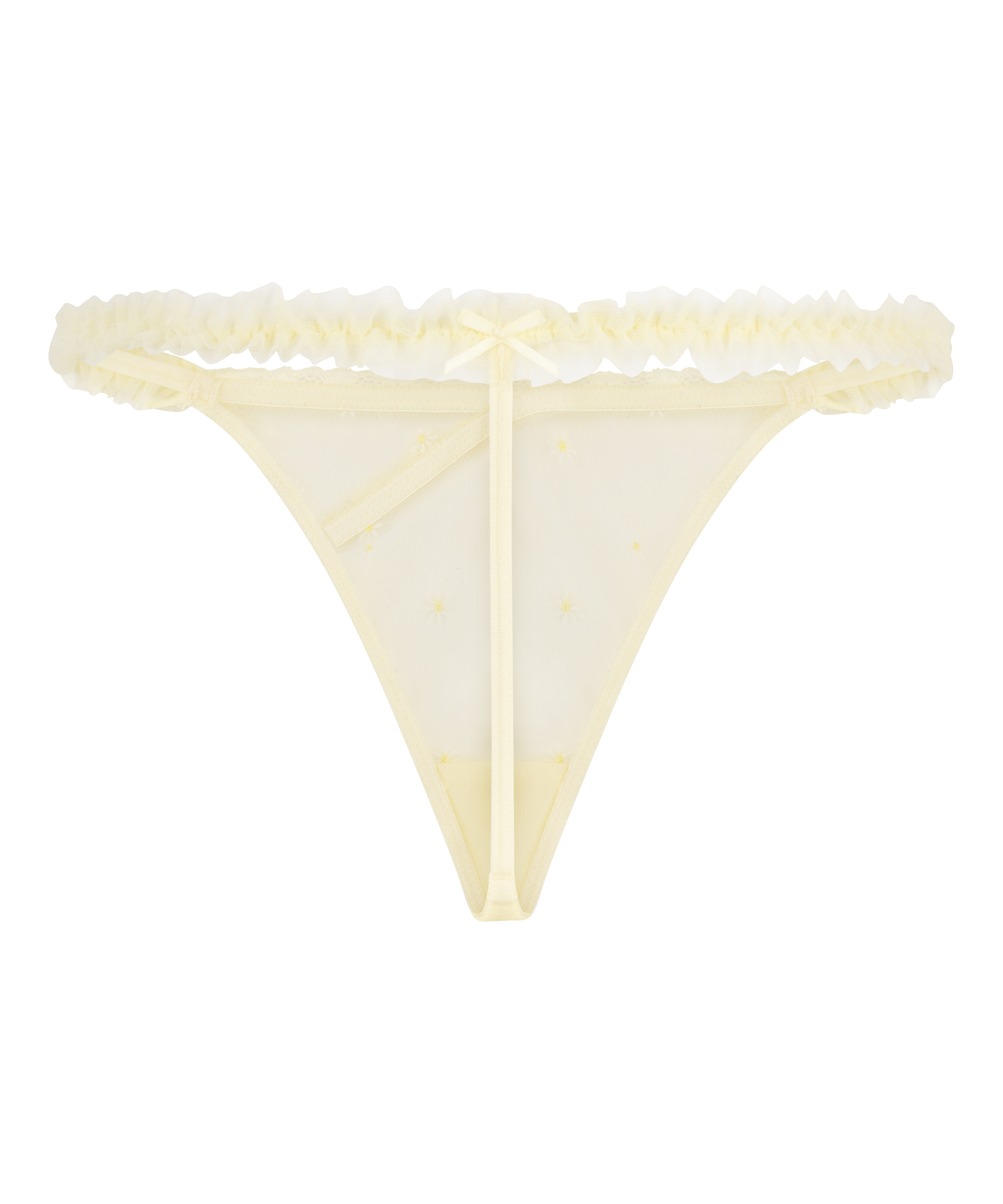 Highleg Thong Flora, Yellow, main