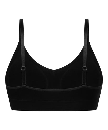 Dide Triangle Bralette, Black