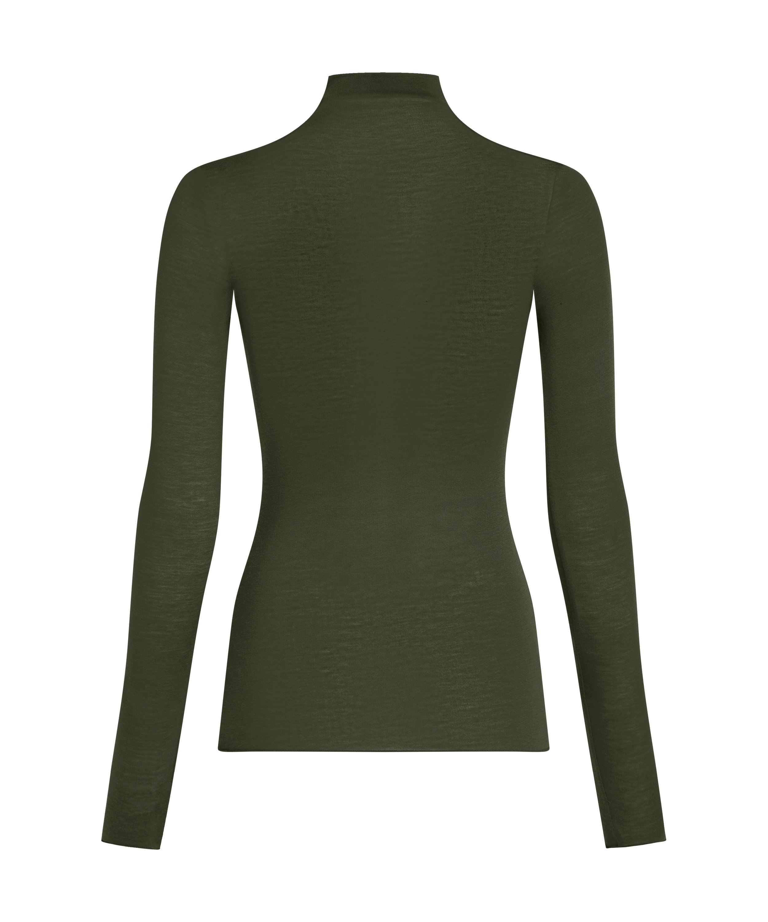 super soft Turtleneck shirt with Cashmere, Green, main
